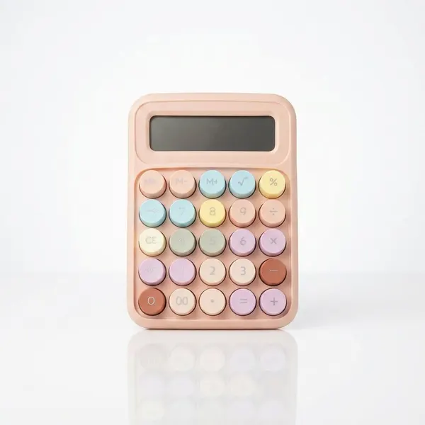 Calculadora de Botones Colores Pastel