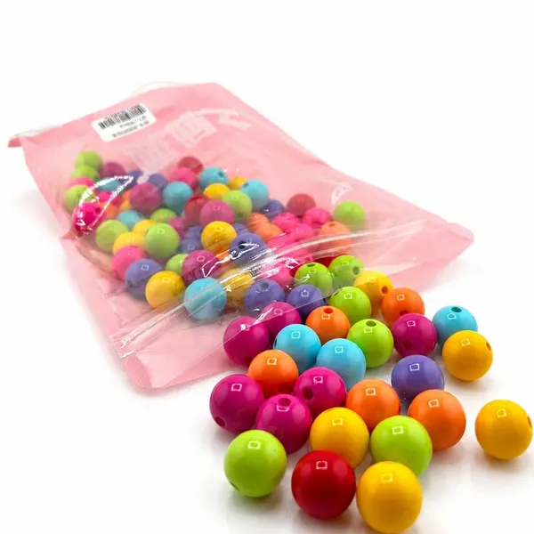 Pack 100 Cuentas Perla de Plástico