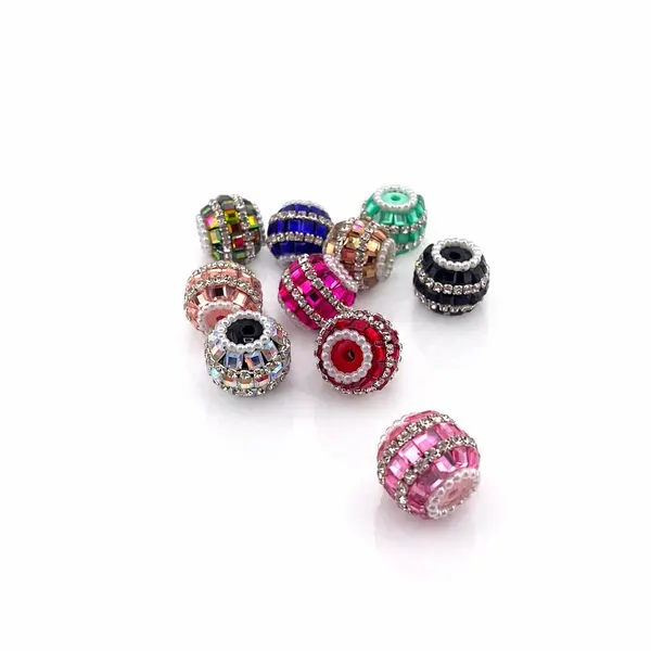 Pack 10 Cuentas de Cristales con Formas y Perlas