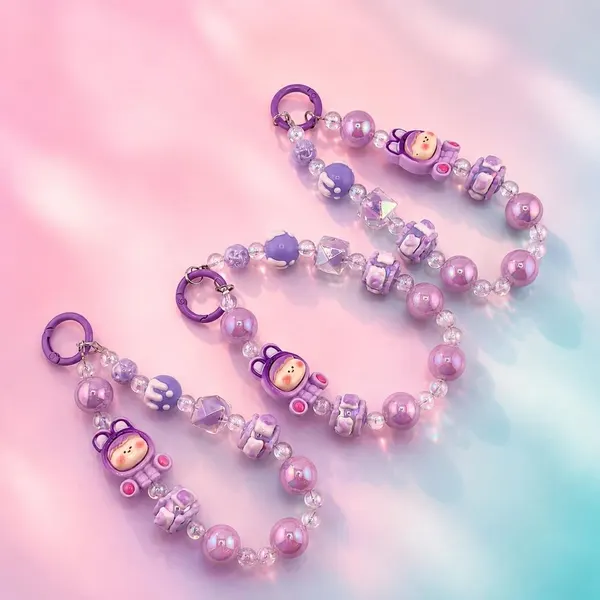 Pack Charm Conejito Morado ×3
