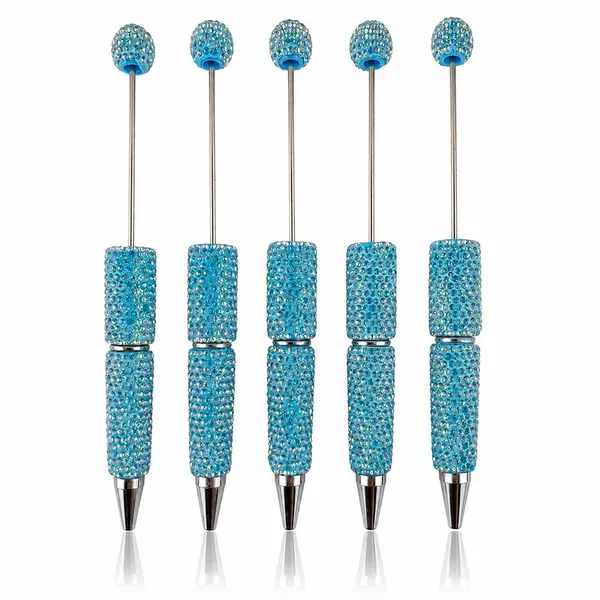 Pack 5 Plumas con Cristal Tornasol