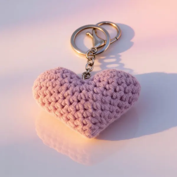 Llavero Corazón Tejido