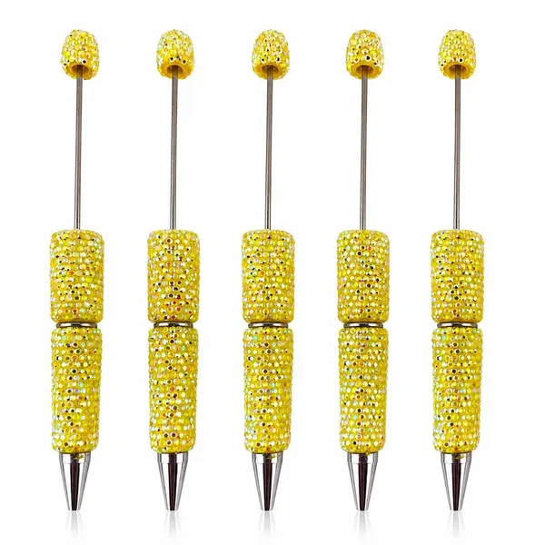 Pack 5 Plumas con Cristal Tornasol