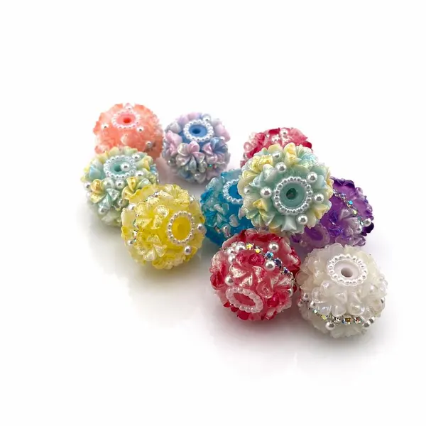 Pack 10Cuentas De Flores