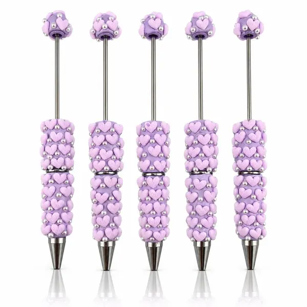 Pack de 5 Plumas con Corazones