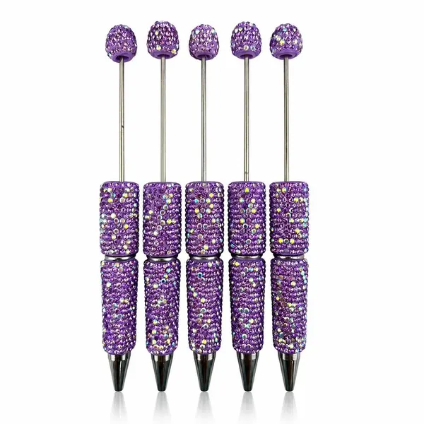 Pack 5 Plumas con Cristal Tornasol
