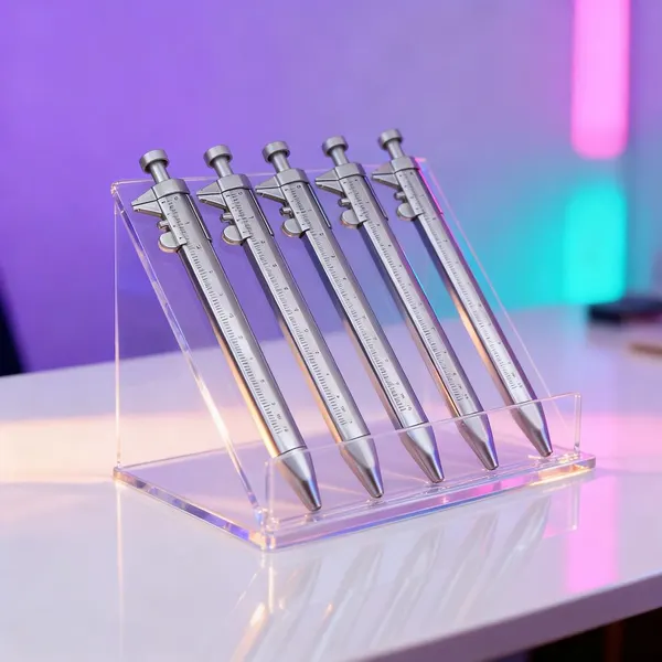 Paquete de 5 Plumas con Regla Para Oficina