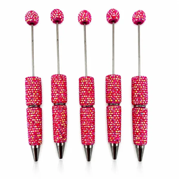 Pack 5 Plumas con Cristal Tornasol