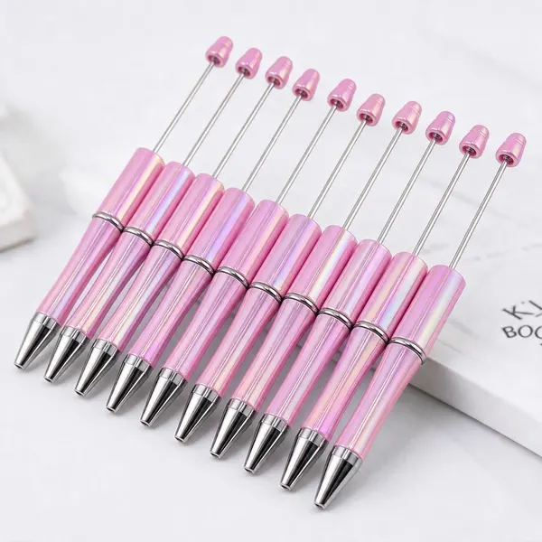 Pack de 10 Plumas Rosa Pastel Tornasol