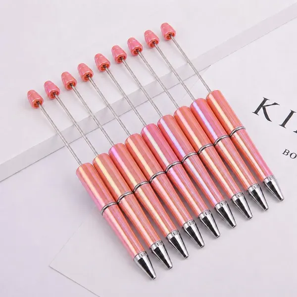 Pack de 10 Plumas Salmón Tornasol