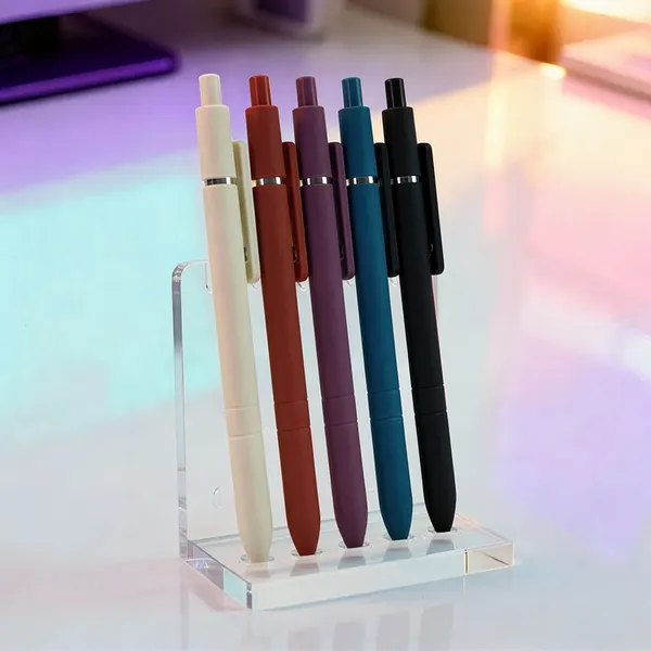 Kit 5 Plumas Tacto Terciopelo Oficina